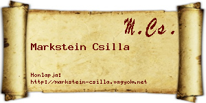 Markstein Csilla névjegykártya